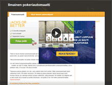 Tablet Screenshot of pokeriautomaatti.peliparatiisi.com