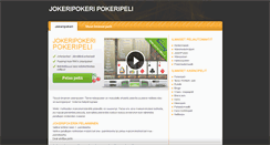 Desktop Screenshot of jokeripokeri.peliparatiisi.com